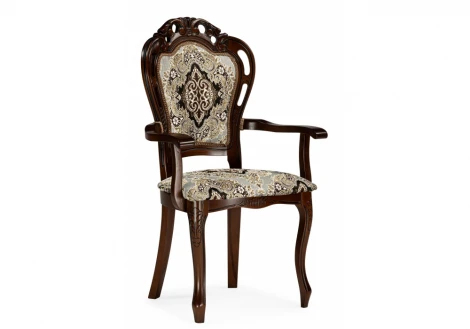 Обеденный стул Woodville Bronte муса чёрная вишня / патина