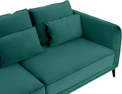 Диван Amsterdam трехместный ОГОГО (арт.664754), (Ткань/Изумрудный)