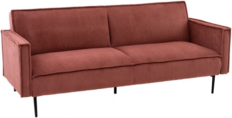 Диван прямой Stool Group Кассель велюр рельефный коралловый арт.УТ000040048