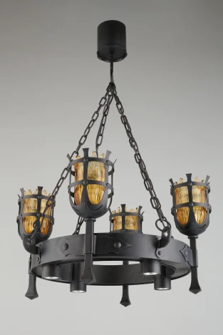 Подвесная люстра Aployt Simona APL.500.03.08 (220V, на цепи, под старину, факел)