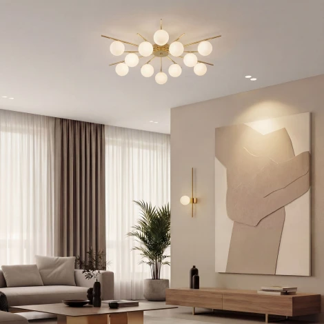 Потолочная люстра Eurosvet Sabina 302001/12 латунь Smart