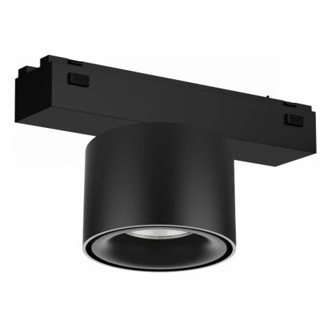 Трековый светильник магнитный 48V iLedex Vision48/25 SMART 4825-049-D74-10W-60DG-BK (регулировка яркости, управление смартфоном, умный дом - Алиса, круглые)