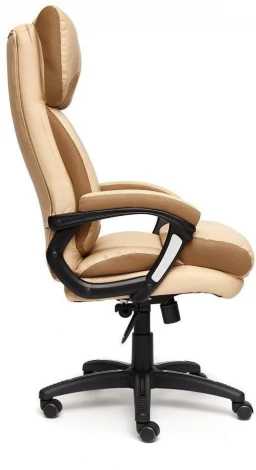 Компьютерное кресло для руководителя Tetchair DUKE (Исскуственая кожа,Ткань/Бежевый)