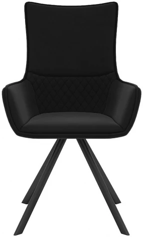 Стул DikLine 289 поворотный К21 черный, ножки черные арт.00-00074690