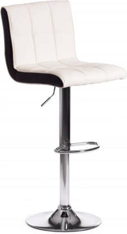 Стул барный BARBER (mod. KY711D) / 1 шт. в упаковке (Металл,Экокожа /Белый,Черный,Хром)