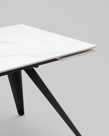 Стол раздвижной Лоуренс 120-180х80х76 см SnowMountainStone керамика арт.УТ000040566