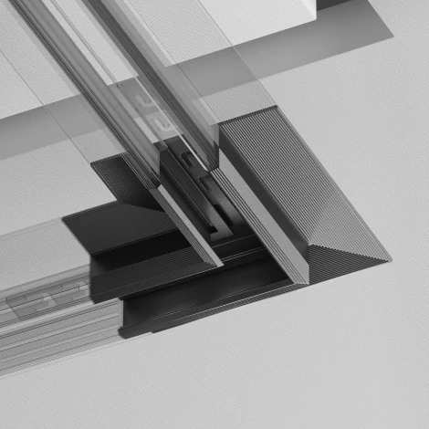 Угол-соединитель 45 встраиваемый под ГКЛ 12,5мм, черный Maytoni Technical Accessories for tracks Exility X TRA239CLS-42.12B