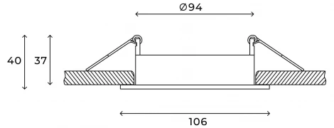 Встраиваемый светильник Hesby Lighting Core HSBL_0230
