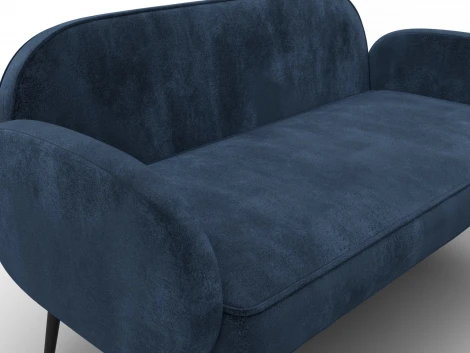 Диван прямой Лига-086 (Фанера/Металл/Велюр/Синий) Лига Диванов 131091