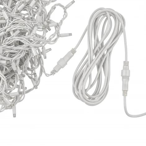 Удлинитель для гирлянд серии F90PRO 5м статика/мерцание IP67 белый Uniel UCX-F90 E/5M/WH