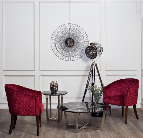 Стол журнальный Nero d55х57,2 см Garda Decor арт.33FS-ET2029-BS