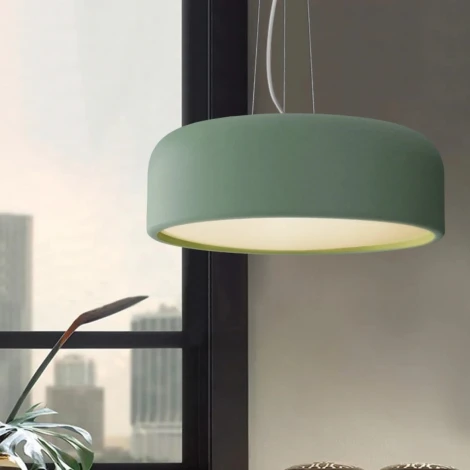 Подвесной светильник Cylinder B D48 Green By ImperiumLoft Cylinder-B01 (220V, на тросе, круглые)