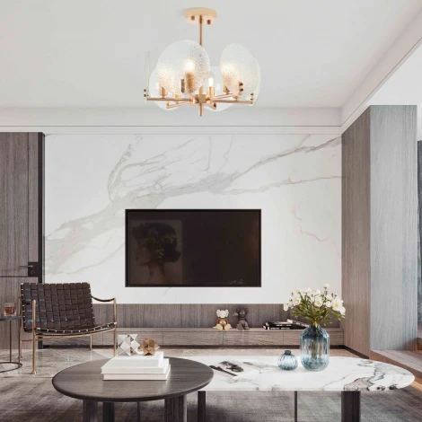 Потолочная люстра на штанге Arte Milano Sorrento-0409 370409/6/390 GD (220V, свеча)