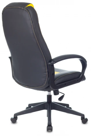 Кресло игровое Zombie 8 черный/желтый эко.кожа крестовина пластик