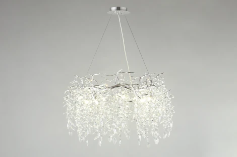 Подвесная люстра Aployt Gertunia APL.847.13.13 (220V, хрусталь, на тросе, листья, ветки)