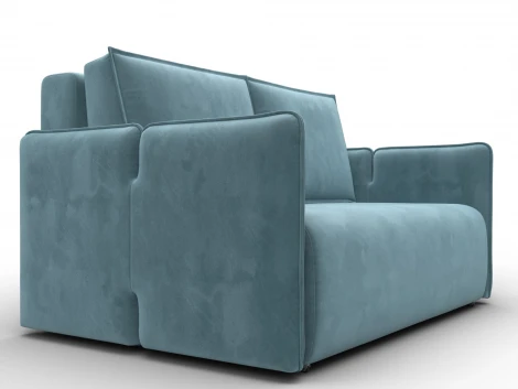 Диван прямой Лига-117 (ЛДСП,Брус,Фанера,Велюр/Бирюзовый) Лига Диванов 137010