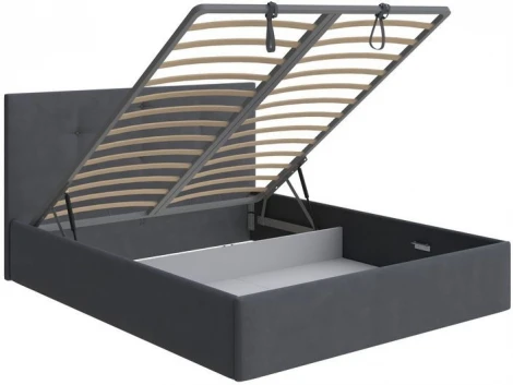 PROxSON Кровать Mono с бельевым ящиком (Ткань: Рогожка Тетра Графит) 180x200