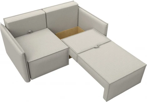 Диван прямой Либерти мини (Бежевый/Рогожка) Лига Диванов арт.121912