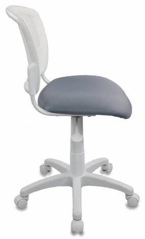 Кресло детское Бюрократ CH-W296NX белый TW-15 сиденье серый 15-48 сетка/ткань крестовина пластик пластик белый