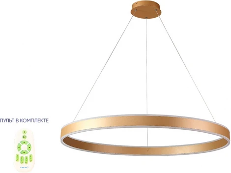 Подвесной светильник светодиодный с пультом Crystal Lux Muchos MUCHOS SP88W LED D1000 GOLD