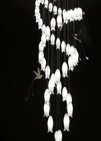 Подвесная люстра каскадная Mizi'en Polly MZ121830-68-800 (220V, на тросе)