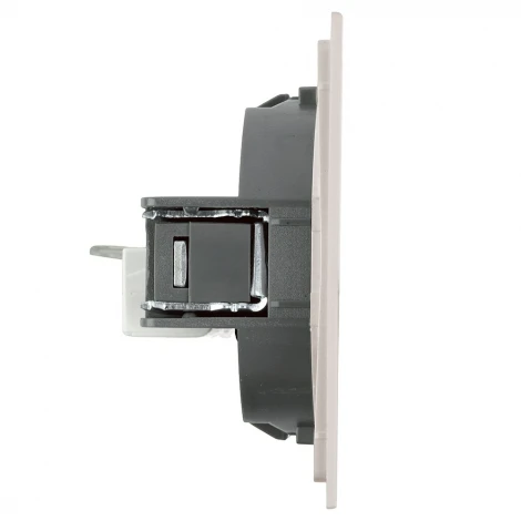 Розетка компьютерная 1-местная RJ-45 (механизм) RST00-3117-08 пудровый жемчуг Stekker Мия 50480