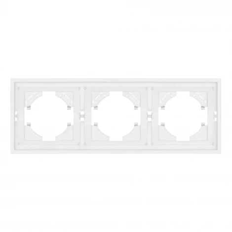 Рамка пластиковая FRM-TENDO-SFPL-3-WH (Arlight, Матовый белый) 054653