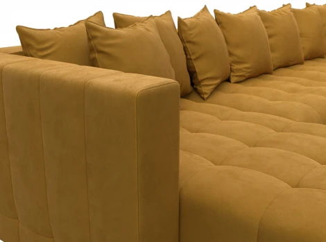 Диван П-образный Лига-052 НПБ Лонг Лига Диванов (Велюр) арт.128852