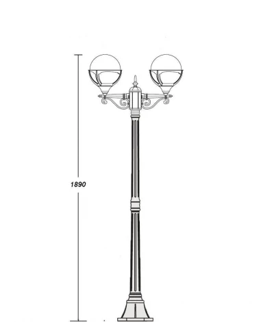 Наземный фонарь Oasis Light 88108 A Bl (220V, шар, IP44)