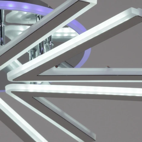 Потолочная люстра светодиодная на штанге с пультом Reluce 09824-3.3-06C CR (RGB) (220V)