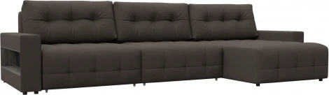 Диван угловой с полками Лига-053 НПБ Лонг Лига Диванов (Рогожка) арт.128954