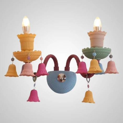 Настенный светильник (бра) Rainbow 6 Wall L2 ImperiumLoft Rainbow-6-Wall-01 (211999-26) (для детской, 220V, подвески, подсвечник, свеча, колокольчик)