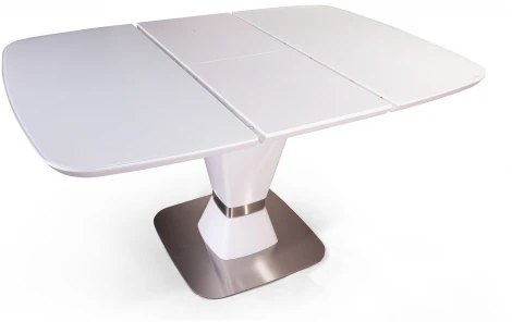 Стол раскладной Madison (100+40 см) матовое закаленное стекло белый Top Concept 2000000001067