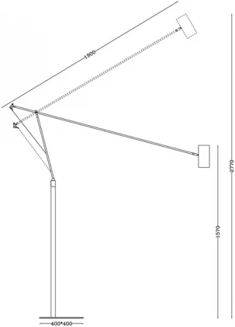 Торшер Divinare Gaudi 3233/49 PN-1 (220V)