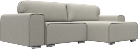 Диван угловой Лига-029 правый угол (Бежевый/Рогожка) Лига Диванов арт.121930