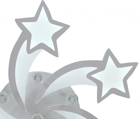 Потолочная люстра с пультом, светодиодная Natali Kovaltseva Star LED LAMPS 81239