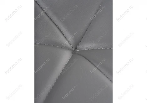 Стул Woodville на металлокаркасе Вальд экокожа серый / серый глянец 464192