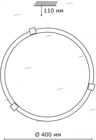 Настенно-потолочный светильник Sonex Duna 253 хром