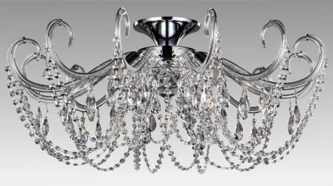 Потолочная люстра Crystal Lux IMPERIA PL6 CHROME/TRANSPARENTE