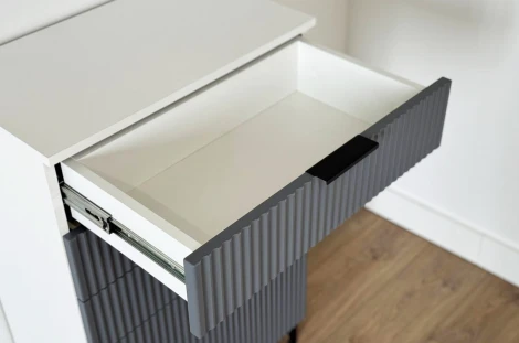 Зефир Комод Mebelson (ЛДСП,МДФ,Металл/Светлое дерево,Серый) арт.171919,3263