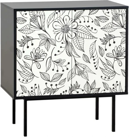 Шкаф Boho Color низкий ОГОГО (арт.599534), (ЛДСП/Черный)