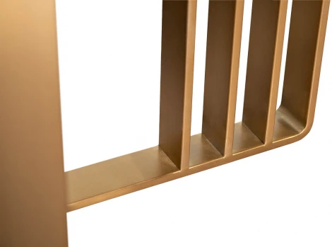 Кухонный стол Garda Decor 58DB-18369-220STOL/OB (Золото/Черный)