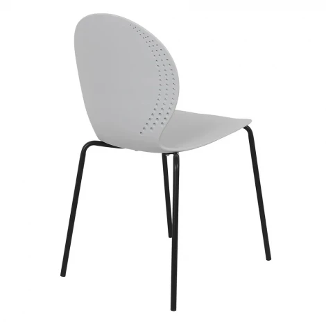 Комплект из 2-х стульев Wave серый с черными ножками Bradex Home FR 1065P