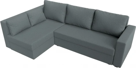 Диван угловой Мансберг левый угол (Серый/Рогожка) Лига Диванов арт.121538L