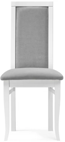 Деревянный стул Woodville Давиано серый велюр / белый 515977