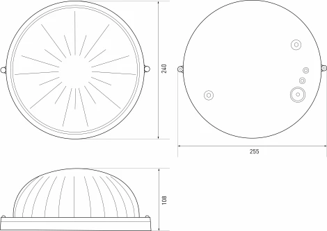 Настенно-потолочный светильник ЭРА НБП 03-100-001 в инд. упаковке НБП 03-100-001 черный
