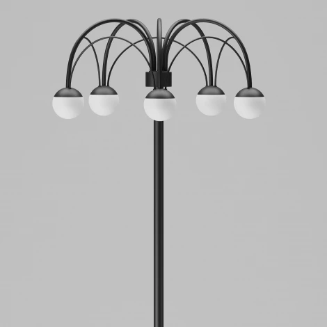 Торшер светодиодный с выключателем шарики Eurosvet Ragno 90194 черный (a070272) (регулировка яркости, 220V, шарики)