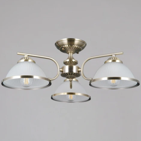 Потолочная люстра на штанге ILLUMICO IL0891-3CSQ-26 AB ELITE