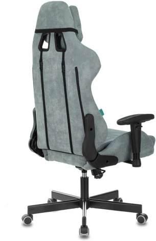 Кресло игровое Бюрократ VIKING KNIGHT LT28 FABRIC серо-голубой Stool Group арт.УТ000003344