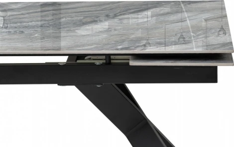 Керамический стол Хилбри 140 (Хилбри 140(200)х80х76 оробико / черный) Woodville арт.588050